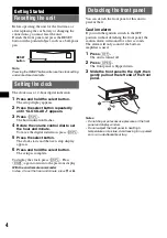 Предварительный просмотр 4 страницы Sony CDX-F50M Installation/Connection Operating Instructions Manual