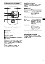 Предварительный просмотр 5 страницы Sony CDX-F5500  (XT-XM1) Operating Instruction