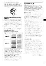 Предварительный просмотр 7 страницы Sony CDX-F5500  (XT-XM1) Operating Instruction