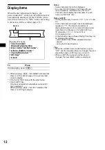 Предварительный просмотр 12 страницы Sony CDX-F5500  (XT-XM1) Operating Instruction