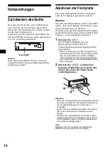 Предварительный просмотр 40 страницы Sony CDX-F5500  (XT-XM1) Operating Instruction