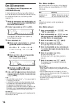 Предварительный просмотр 142 страницы Sony CDX-F5500  (XT-XM1) Operating Instruction