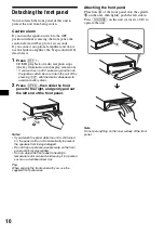 Предварительный просмотр 10 страницы Sony CDX-F5500X Operating Instructions Manual