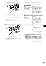 Предварительный просмотр 19 страницы Sony CDX-F5500X Operating Instructions Manual