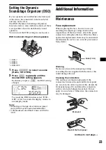 Предварительный просмотр 23 страницы Sony CDX-F5500X Operating Instructions Manual