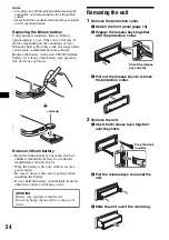 Предварительный просмотр 24 страницы Sony CDX-F5500X Operating Instructions Manual