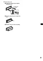 Предварительный просмотр 25 страницы Sony CDX-F5505X - Fm/am Compact Disc Player Operating Instructions Manual