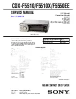 Sony CDX-F5510  (XT-XM1) Service Manual preview