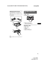 Предварительный просмотр 5 страницы Sony CDX-F5550 Operating Instruction