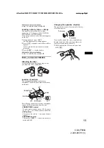 Предварительный просмотр 13 страницы Sony CDX-F5550 Operating Instruction