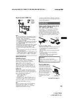 Предварительный просмотр 15 страницы Sony CDX-F5550 Operating Instruction