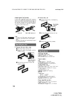 Предварительный просмотр 16 страницы Sony CDX-F5550 Operating Instruction