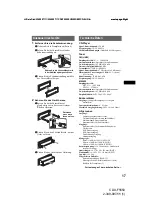 Предварительный просмотр 35 страницы Sony CDX-F5550 Operating Instruction