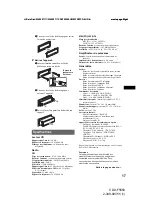 Предварительный просмотр 55 страницы Sony CDX-F5550 Operating Instruction