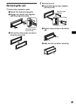 Предварительный просмотр 29 страницы Sony CDX-F5700 - Fm/am Compact Disc Player Operating Insructions
