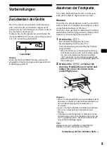 Предварительный просмотр 41 страницы Sony CDX-F5700 - Fm/am Compact Disc Player Operating Insructions