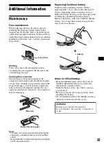 Предварительный просмотр 25 страницы Sony CDX-F5700X Operating Instructions Manual