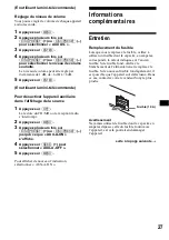 Предварительный просмотр 55 страницы Sony CDX-F5705X - Fm/am Compact Disc Player Operating Instructions Manual