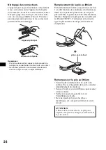 Предварительный просмотр 56 страницы Sony CDX-F5705X - Fm/am Compact Disc Player Operating Instructions Manual