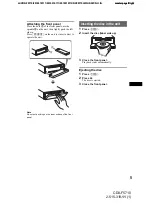 Preview for 5 page of Sony CDX-F5710 - Fm/am Compact Disc Player Operating Instructions Manual