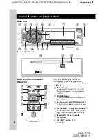 Preview for 6 page of Sony CDX-F5710 - Fm/am Compact Disc Player Operating Instructions Manual