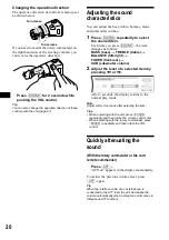 Предварительный просмотр 20 страницы Sony CDX-F7000 - Fm/am Compact Disc Player Operating Instructions Manual