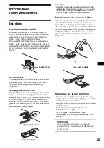 Предварительный просмотр 53 страницы Sony CDX-F7000 - Fm/am Compact Disc Player Operating Instructions Manual