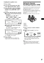 Предварительный просмотр 27 страницы Sony CDX-F7500 Operating Instructions Manual