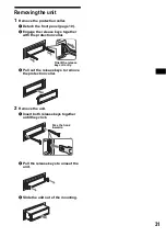 Предварительный просмотр 31 страницы Sony CDX-F7500 Operating Instructions Manual