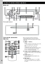 Предварительный просмотр 6 страницы Sony CDX-F7710 Operating Instructions (English Operating Instructions Manual