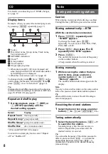 Предварительный просмотр 8 страницы Sony CDX-F7710 Operating Instructions (English Operating Instructions Manual