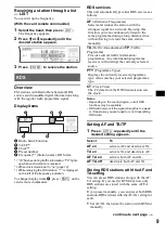 Предварительный просмотр 9 страницы Sony CDX-F7710 Operating Instructions (English Operating Instructions Manual