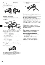 Preview for 14 page of Sony CDX-F7710 Operating Instructions (English Operating Instructions Manual