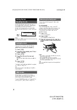 Предварительный просмотр 4 страницы Sony CDX-F7750 Operating Instructions Manual