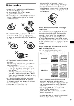 Предварительный просмотр 7 страницы Sony CDX-FW570 - Fm/am Compact Disc Player Operating Instructions Manual