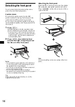 Предварительный просмотр 10 страницы Sony CDX-FW570 - Fm/am Compact Disc Player Operating Instructions Manual