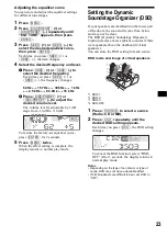 Предварительный просмотр 23 страницы Sony CDX-FW570 - Fm/am Compact Disc Player Operating Instructions Manual