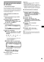 Предварительный просмотр 49 страницы Sony CDX-FW570 - Fm/am Compact Disc Player Operating Instructions Manual