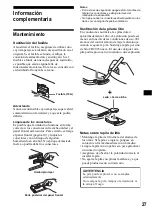 Preview for 57 page of Sony CDX-FW570 - Fm/am Compact Disc Player Operating Instructions Manual