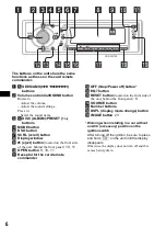 Предварительный просмотр 6 страницы Sony CDX-FW700 - Fm/am Compact Disc Player Operating Instructions Manual