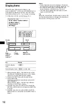 Предварительный просмотр 12 страницы Sony CDX-FW700 - Fm/am Compact Disc Player Operating Instructions Manual