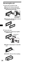 Предварительный просмотр 26 страницы Sony CDX-FW700 - Fm/am Compact Disc Player Operating Instructions Manual