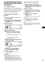 Предварительный просмотр 45 страницы Sony CDX-FW700 - Fm/am Compact Disc Player Operating Instructions Manual