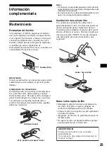 Предварительный просмотр 53 страницы Sony CDX-FW700 - Fm/am Compact Disc Player Operating Instructions Manual