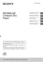 Предварительный просмотр 1 страницы Sony CDX-G1001U Operating Instructions Manual