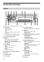 Предварительный просмотр 4 страницы Sony CDX-G1001U Operating Instructions Manual