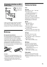 Предварительный просмотр 31 страницы Sony CDX-G1001U Operating Instructions Manual