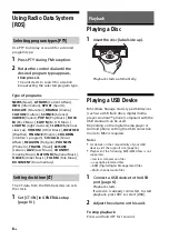 Preview for 8 page of Sony CDX-G1050U Operating Instructions Manual