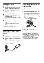 Preview for 6 page of Sony CDX-G2050UI Operating Instructions Manual