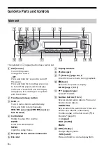 Preview for 4 page of Sony CDX-G2050UP Operating Instructions Manual